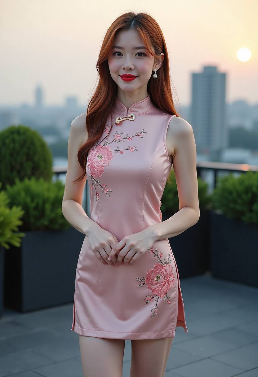 江岸灯火海报